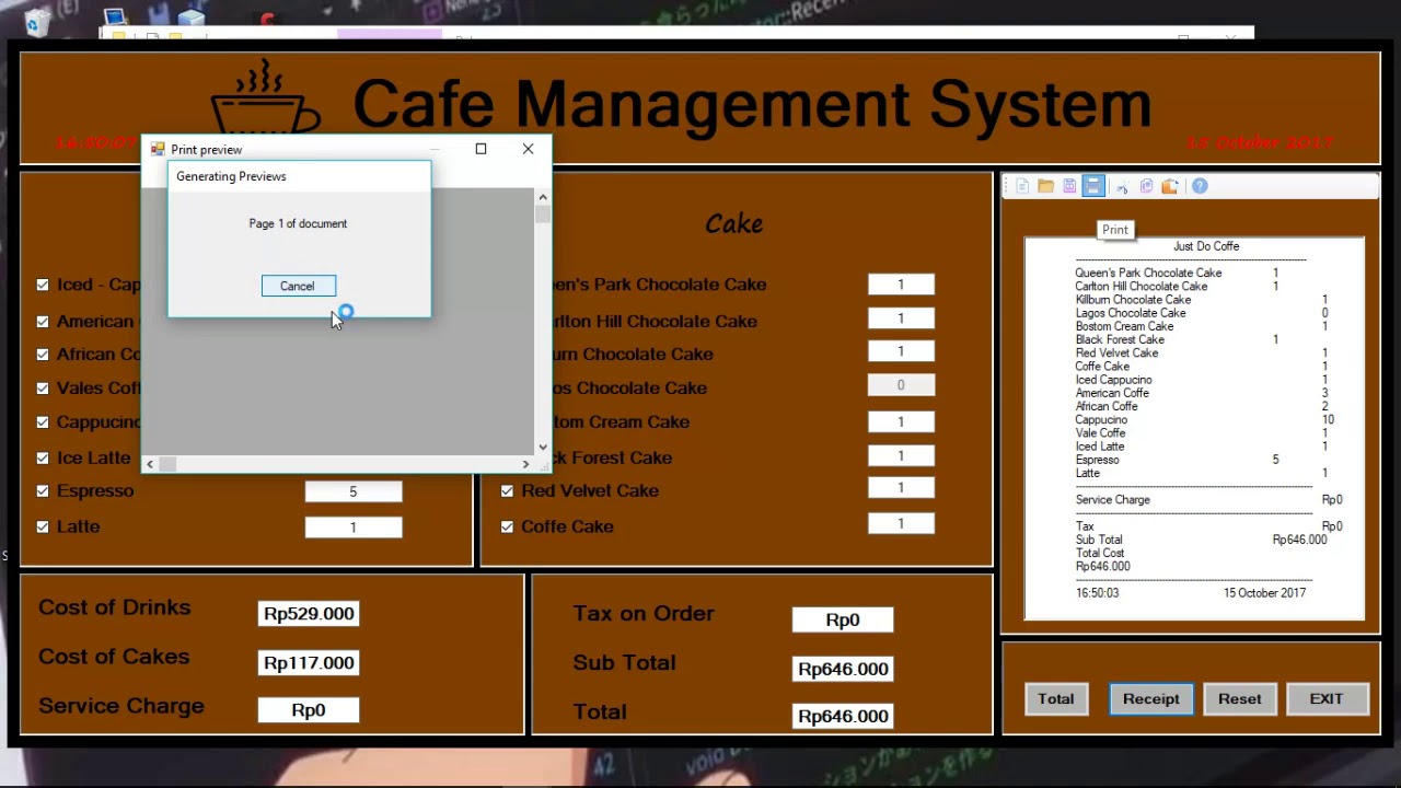 bakery management system project in php with source code